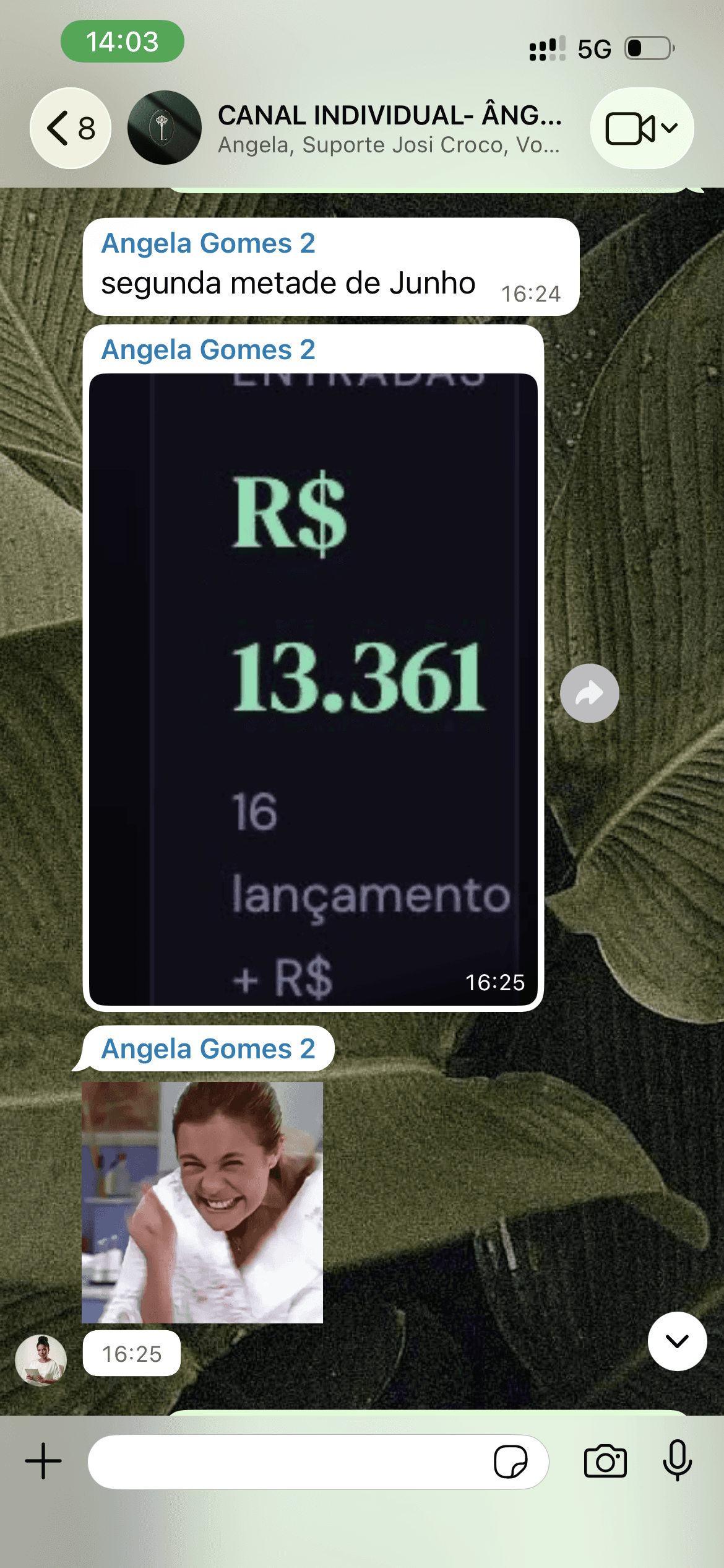 Depoimento de aluna